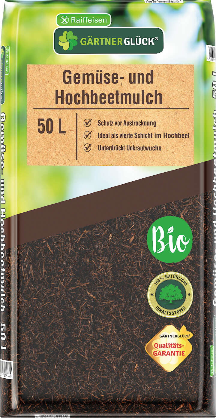 GÄRTNERGLÜCK Gemüse- und Hochbeetmulch